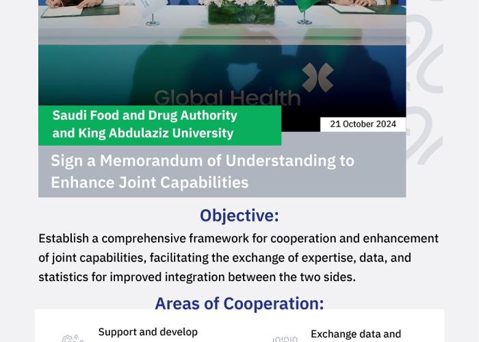 SFDA Signs MoU with King Abdulaziz University to Strengthen Collaboration