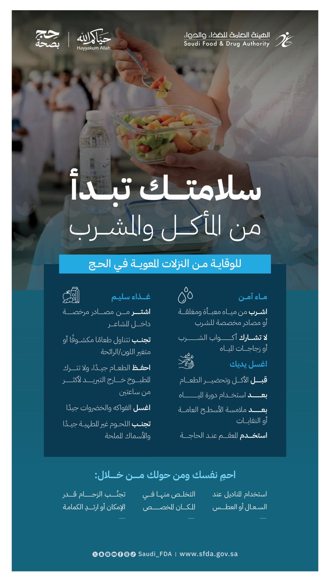 سلامتك تبدأ من المأكل والمشرب